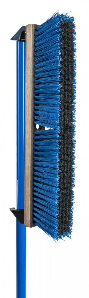 Hippo Contractor PET fiber Blue Black–Medium Stiff 14&#34; w/48&#34; HD Metal Handle