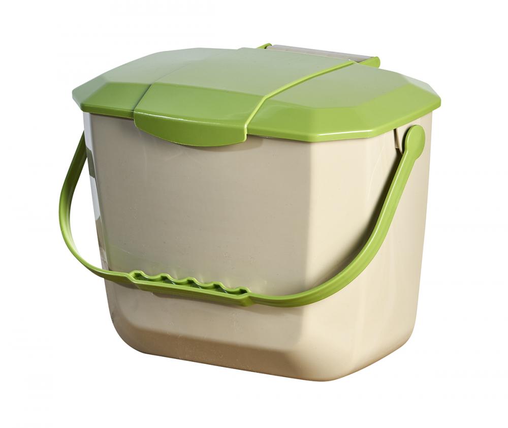 Kitchen Food Waste Container-8L/2.11us G Biege & Green