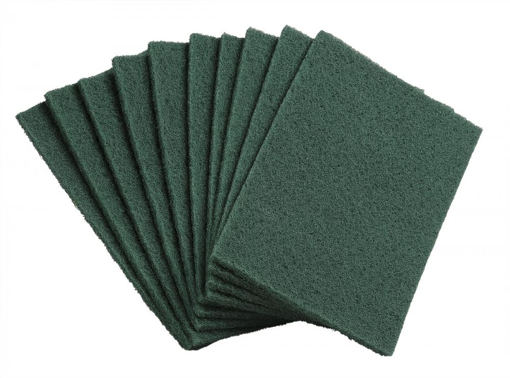 Premium Scouring Pads-Green –6”x 9”x 0.3”- Case Pk/10x10