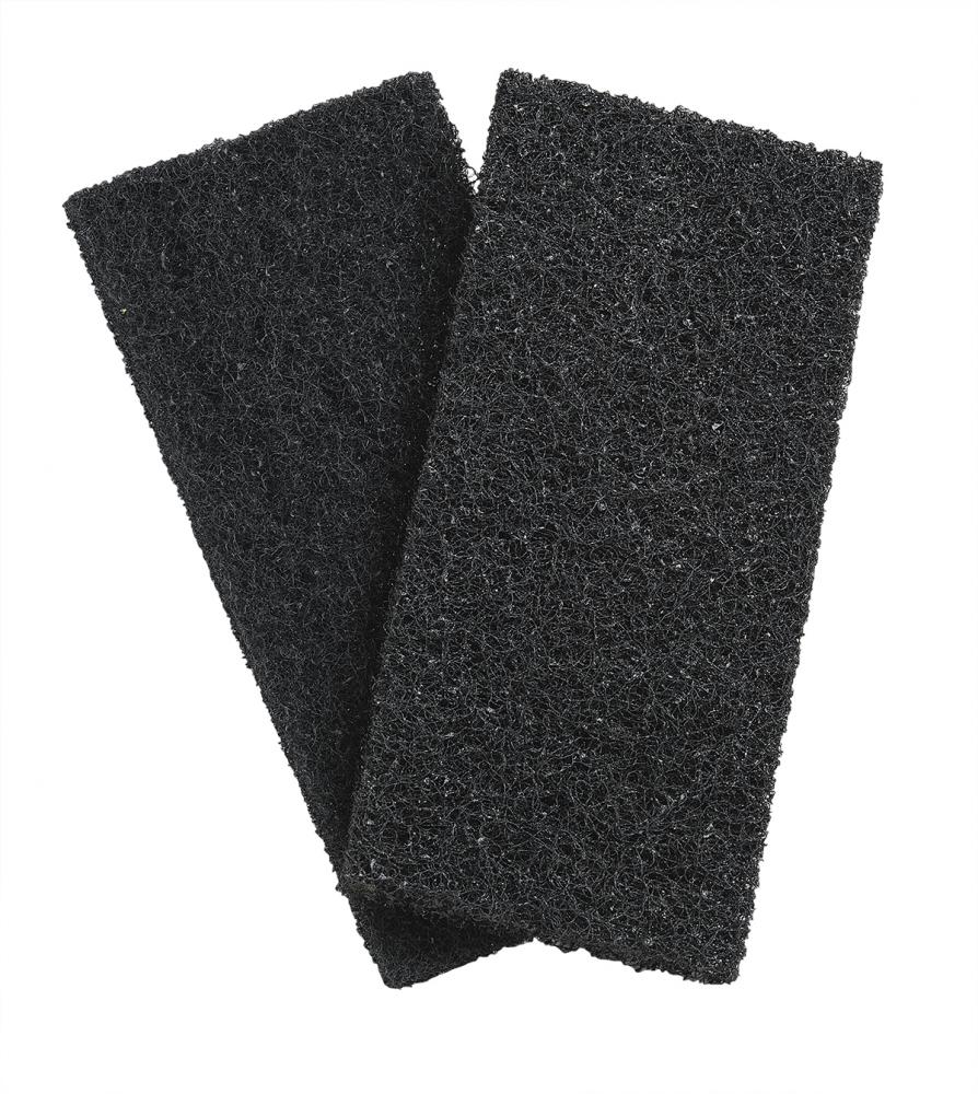 Black utility pads – coarse-9.875&#34;x4.625&#34;x0.9&#34;-Case Pk/1x48