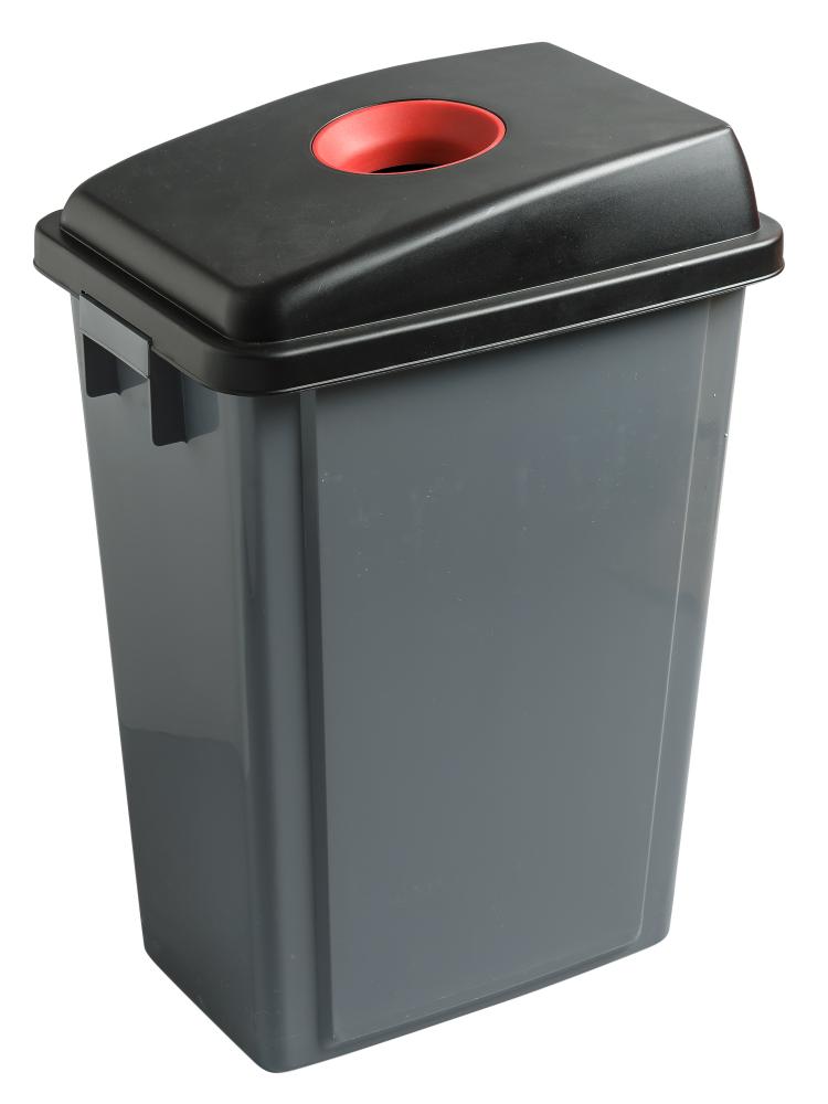 T-Rex Waste Bin Lid Round Red Slot (Cans)