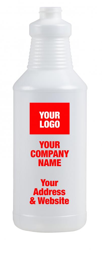 Round bottle with Private label print 24oz-28/400 set up included One Colour