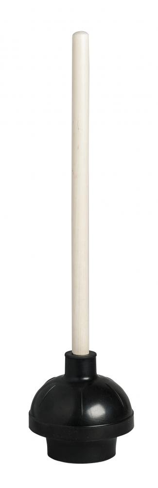 Heavy duty Plunger over-all 20&#34;/w wood handle