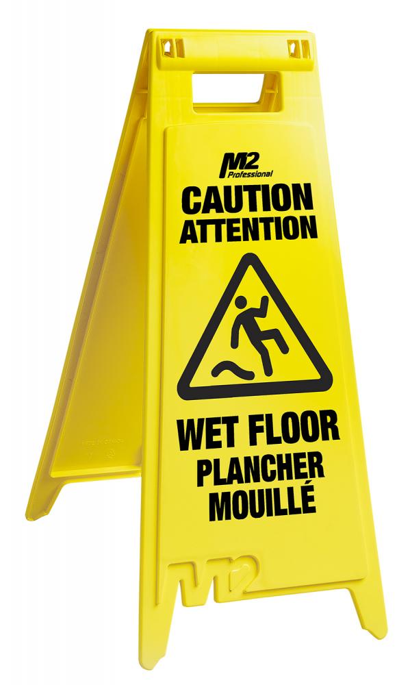 Floor Sign “Caution Wet Floor” – English/ French