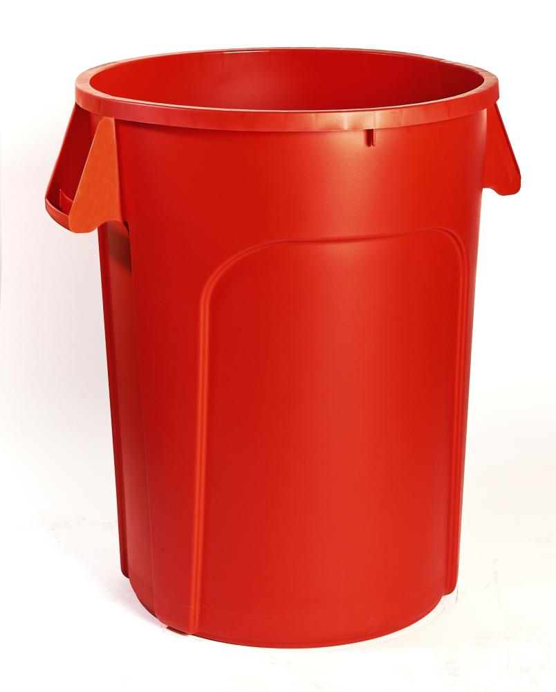 32 Gallon Garbage Container-Red(121L)