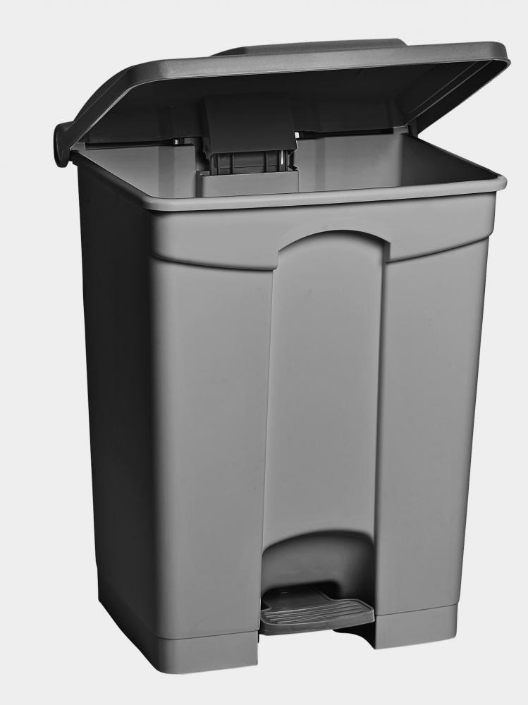 45L /12Gal Step On Garbage can-Plastic-Grey