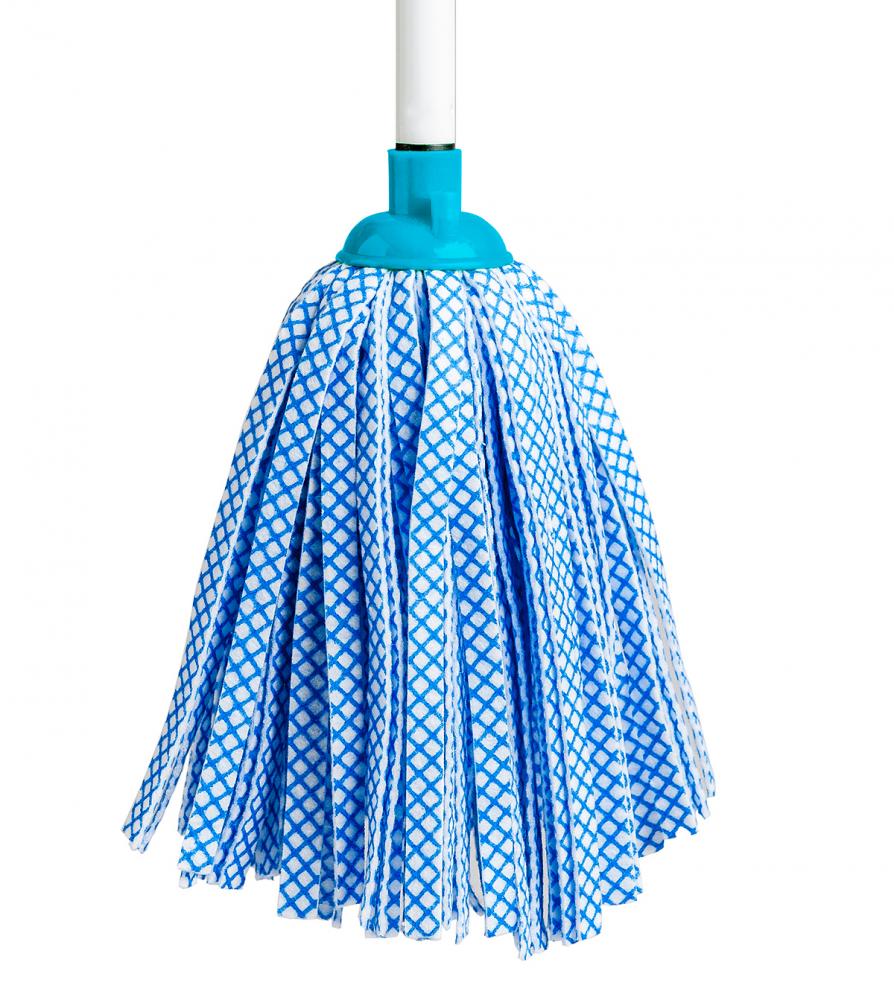 Detachable B/W Strip Mop /w/48&#34; Metal Handle 50x25cm