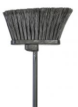 M2 BA-8306BK-48 - 9" Large Angle broom w/Stiff Black fibers-DuoAngle Thread 6" black fill with 48"