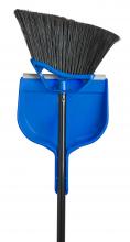 M2 BA-9708 - 10" Mars Angle Broom Blue/Black & 48" Handle