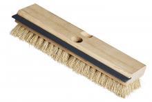 M2 BD-226WT - 11" Utility Deck Scrub Brush W Squeegee White Natural Fibre