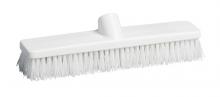 M2 BM-4500 - Saturn 12" Marine Deck Scrubbing Brush White/White Short Stiff Fibers w 48 " HD