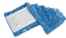 M2 EFM-FM5100-BL - Flat Mop Looped MicroLoop fiber refill 40cm/16" Blue w/Tabs N/Pockets