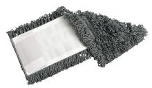 M2 EFM-FM5100-GY - Flat Mop Looped MicroLoop fiber refill 40cm/16" Grey w/Tabs N/Pockets