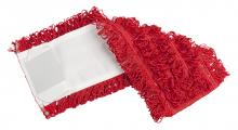 M2 EFM-FM5100-RD - Flat Mop Looped MicroLoop fiber refill 40cm/16" Red w/Tabs N/Pockets