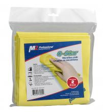 M2 QM-7682 - Q-Star Microfiber Cloth-Yellow-2/bag