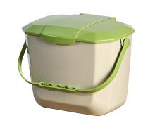 M2 RYC-0108-BE-GN - Kitchen Food Waste Container-8L/2.11us G Biege & Green