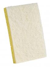 M2 SP-E749 - Cellulose sponge with Light duty scouring pad-4”x 6”x 0.875”-Case Pk/1x50 white/