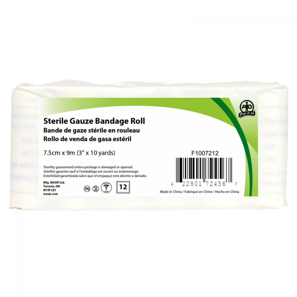 Gauze Roll, 7.5cm x 9m, 12/Bag