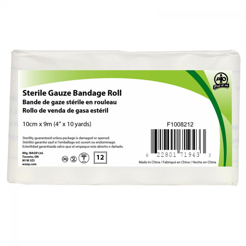 Gauze Roll, 10cm x 9m, 12/Bag