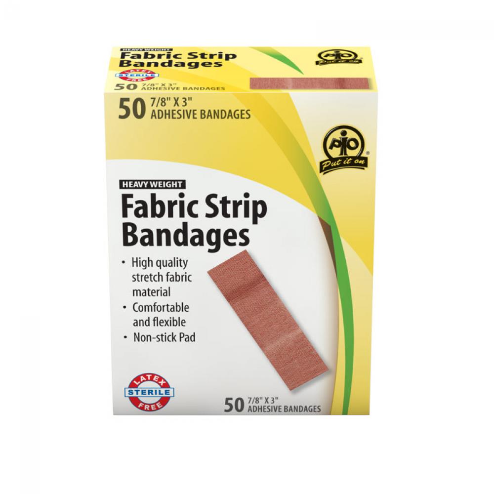 Fabric Strip Bandage, 7.5 x 2.2cm, 50/Box