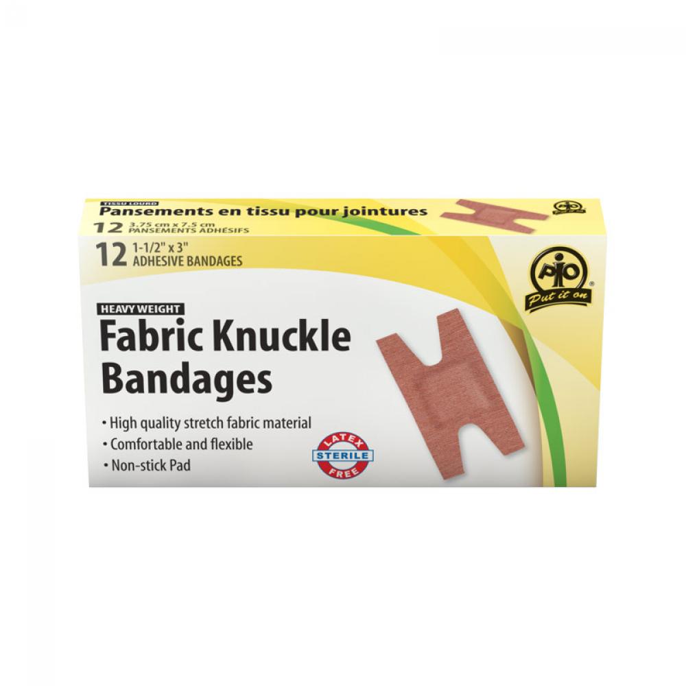 Fabric Knuckle Bandage, 7.5 x 3.75cm, 12/Box