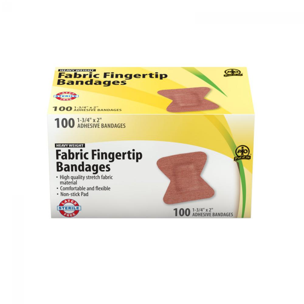 Fabric Fingertip Bandage, 5 x 4.5cm, 100/Box