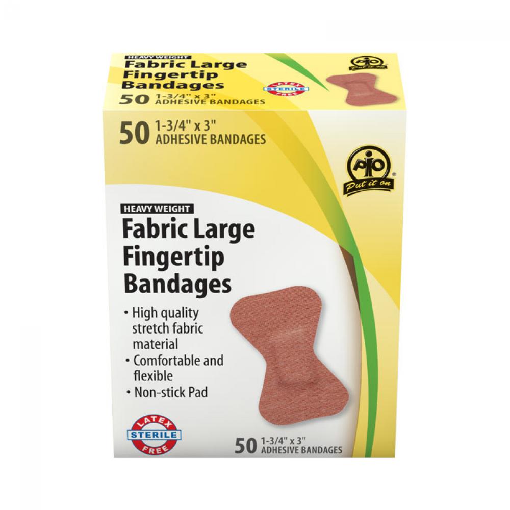 Fabric Fingertip Bandage, Large, 7.5 x 4.5cm, 50/Box