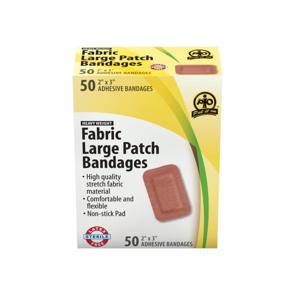 Fabric Patch Bandage, Large, 5 x 7.5cm, 50/Box