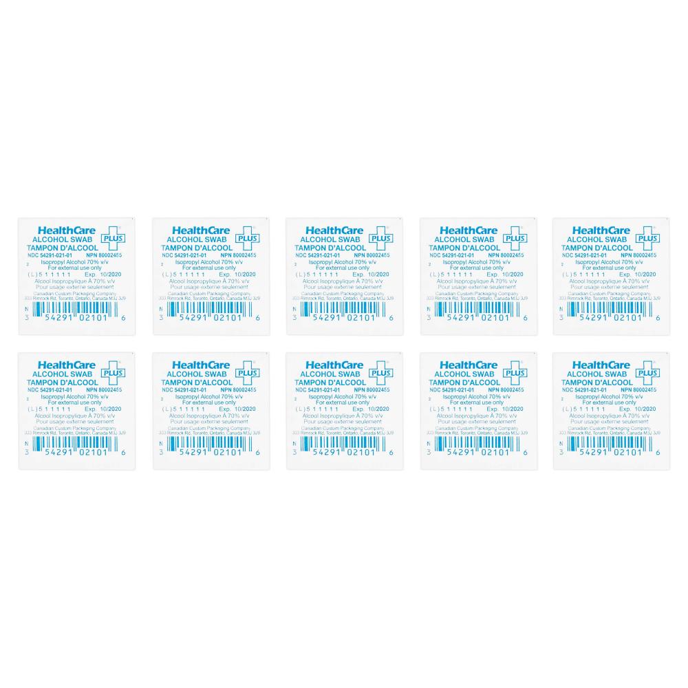 Alcohol Wipes, 10/Bag