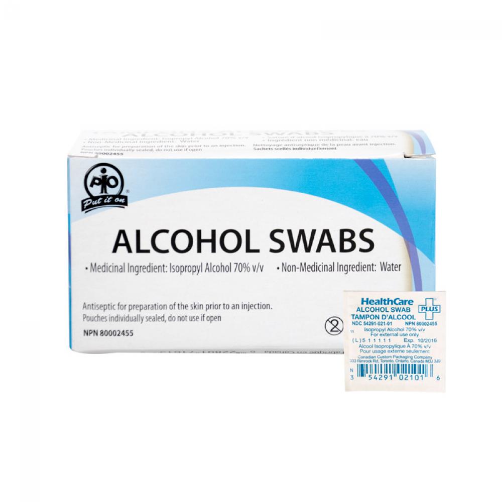 Alcohol Wipes, 100/Box