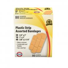 Wasip F1578755 - Plastic Assorted Bandages, 80/Box