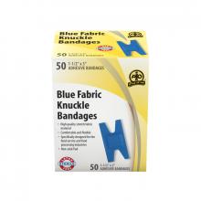 Wasip F1593750 - Blue Fabric Knuckle Bandage, 7.5 x 3.75cm, 50/Box
