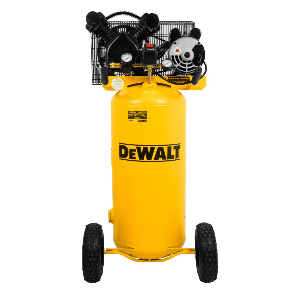 DEWALT 1.6 RHP 20 Gallon Vertical V-Twin Cast Iron Pump Compressor