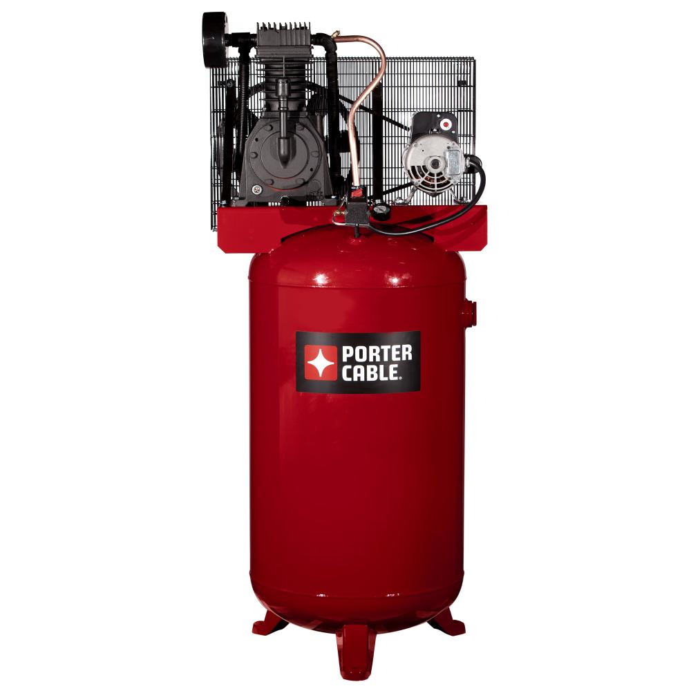 Porter Cable 5 HP Single Phase 230V 80 Gallon Two Stage with century motor w/o mag starter