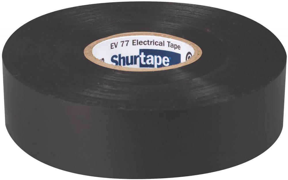 EV 77 Professional Grade Electrical Tape - UL Listed - Black - 7 mil - 3/4in x 6