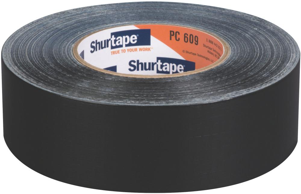 PC 609 Performance Grade, Co-Extruded Cloth Duct Tape - Black - 10 mil - 48mm x