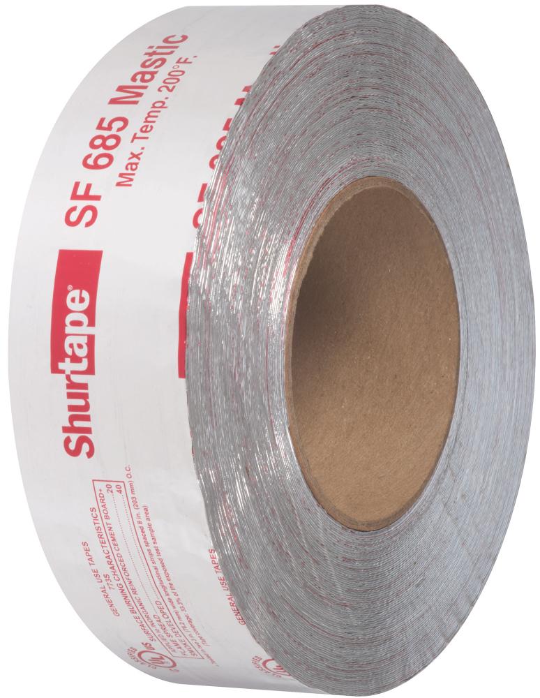 SF 685 ShurMASTIC® Butyl Foil Tape - Silver Printed - 17 mil - 2in x 100ft - 1 C