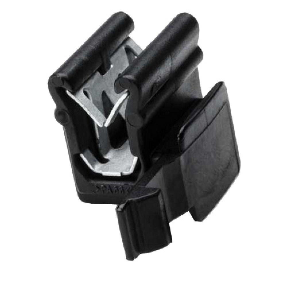 Connector Clip, Panel Thickness 1.5-4.0mm, PA66HIRHS, Black,