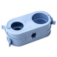 HellermannTyton 133-00995 - HC Clamp Bundle Separator, Two Hole, PA66HIRGF13, Blue, 500/