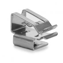 HellermannTyton 151-02569 - Low Profile 90Â° Metal Edge Clip, 0.76â€“1.24mm Panel Thickness