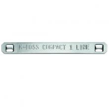 HellermannTyton 544-80102 - M-Boss Marker, 3.54" Wide x 0.39" High, Stainless Steel, Sil