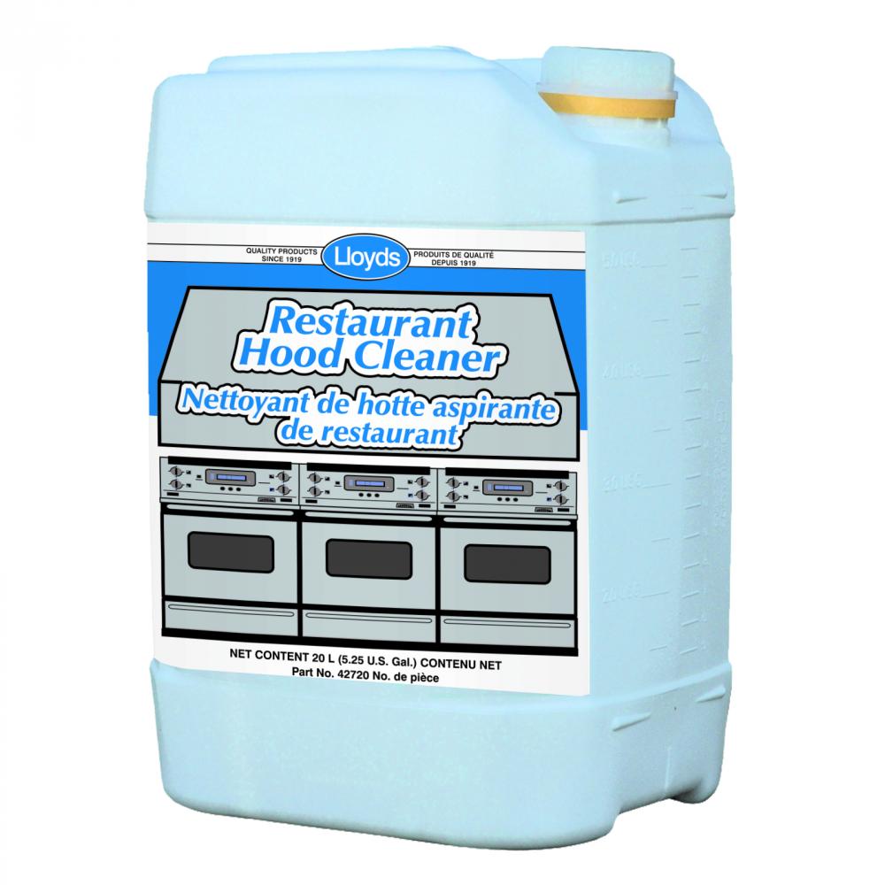 Concentrated cleaner for restaurant hoods, grills and deep fryers