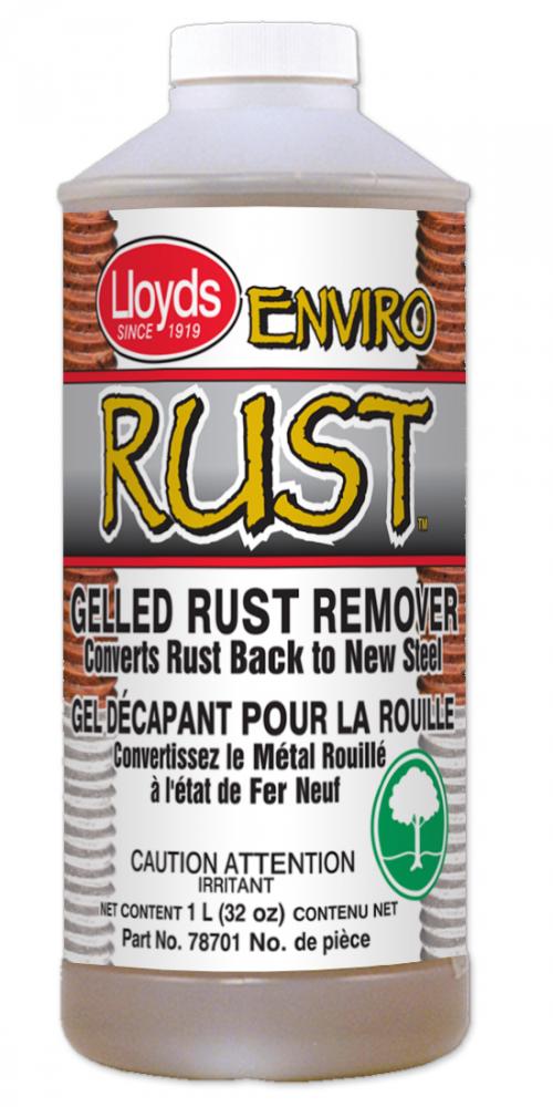 Non acid and non caustic rust remover - gel formula