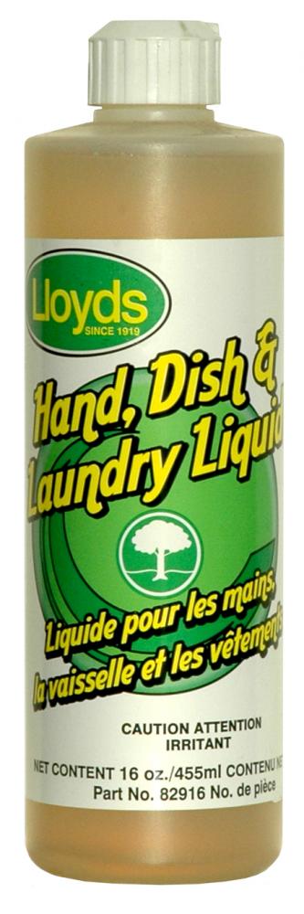 Dish, hand and laundry liquid cleaner