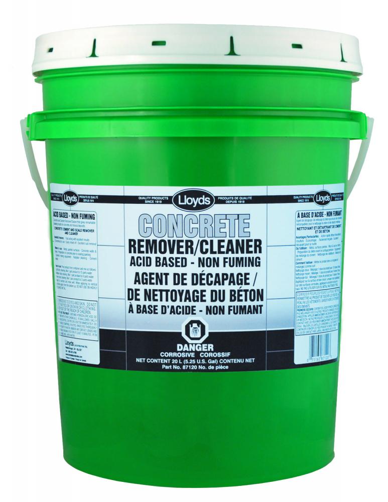 Acid based concrete remover and cleaner