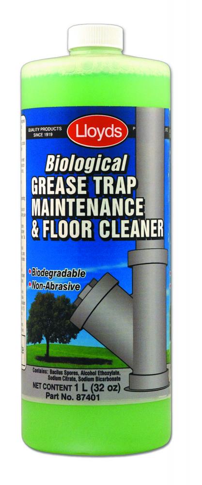 Biological grease trap maintenance and floor cleaner