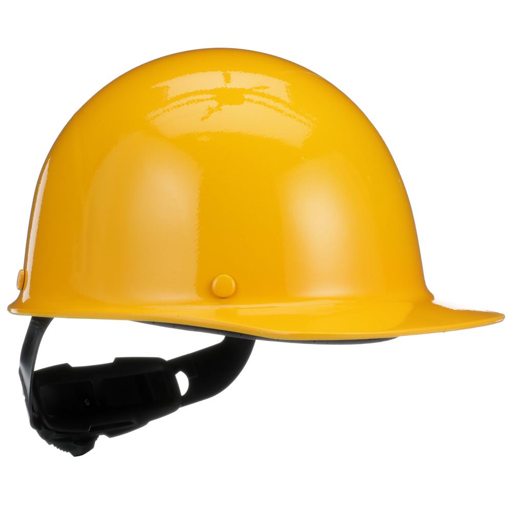 Skullgard Protective Cap Yellow - w/ Fas-Trac III Suspension, Standard