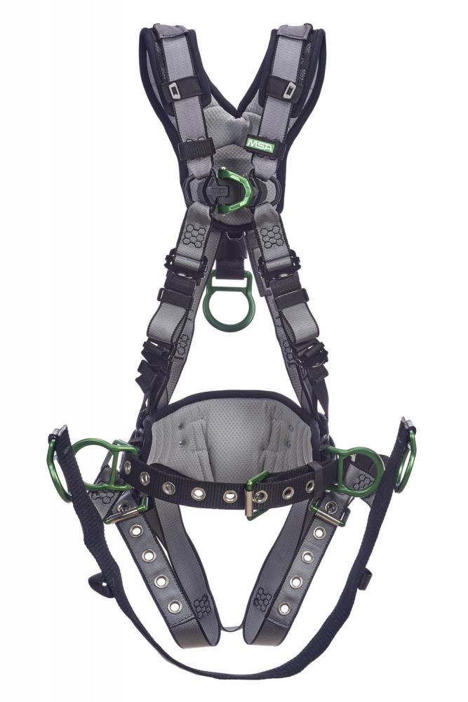 V-FIT Derrick Harness, Extra Large, Back, Chest & Hip D-Rings, Tongue Buckle Leg