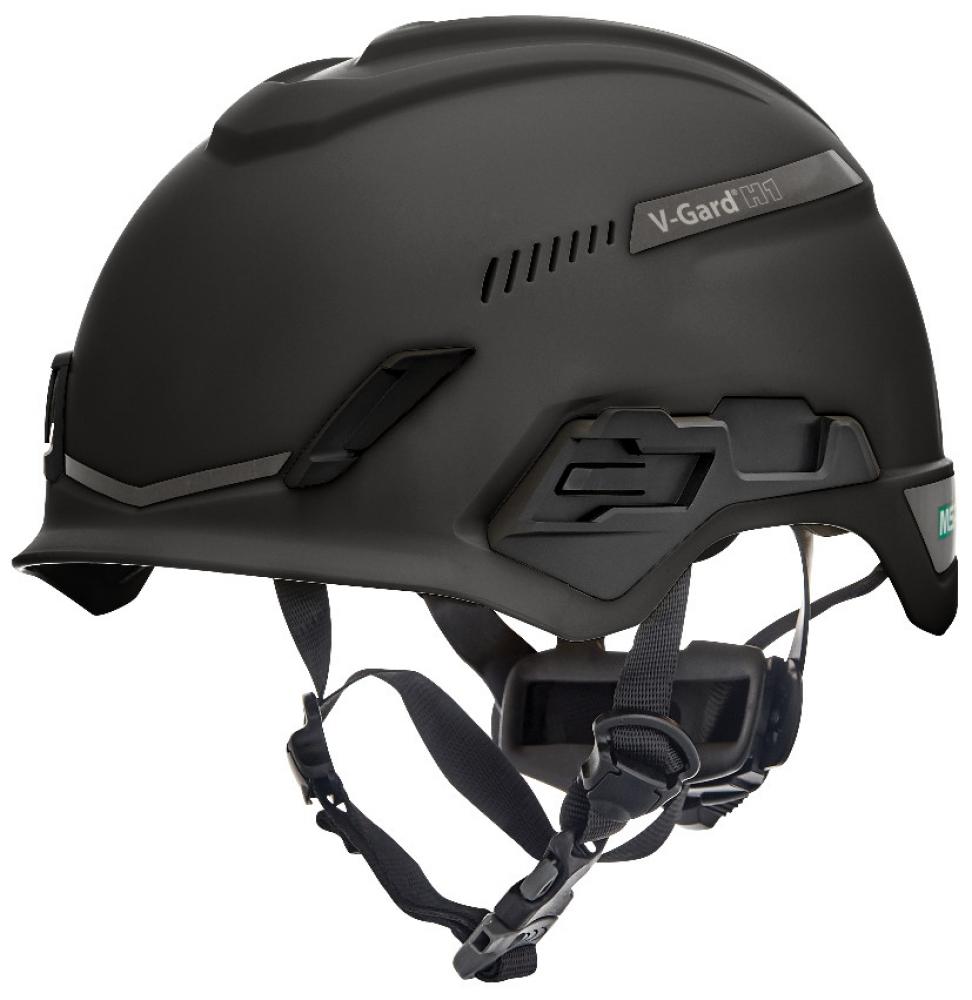 V-GardÂ® H1 Safety Helmet, Trivent, Black, Fas-TracÂ® III Pivot, ANSI, EN12492