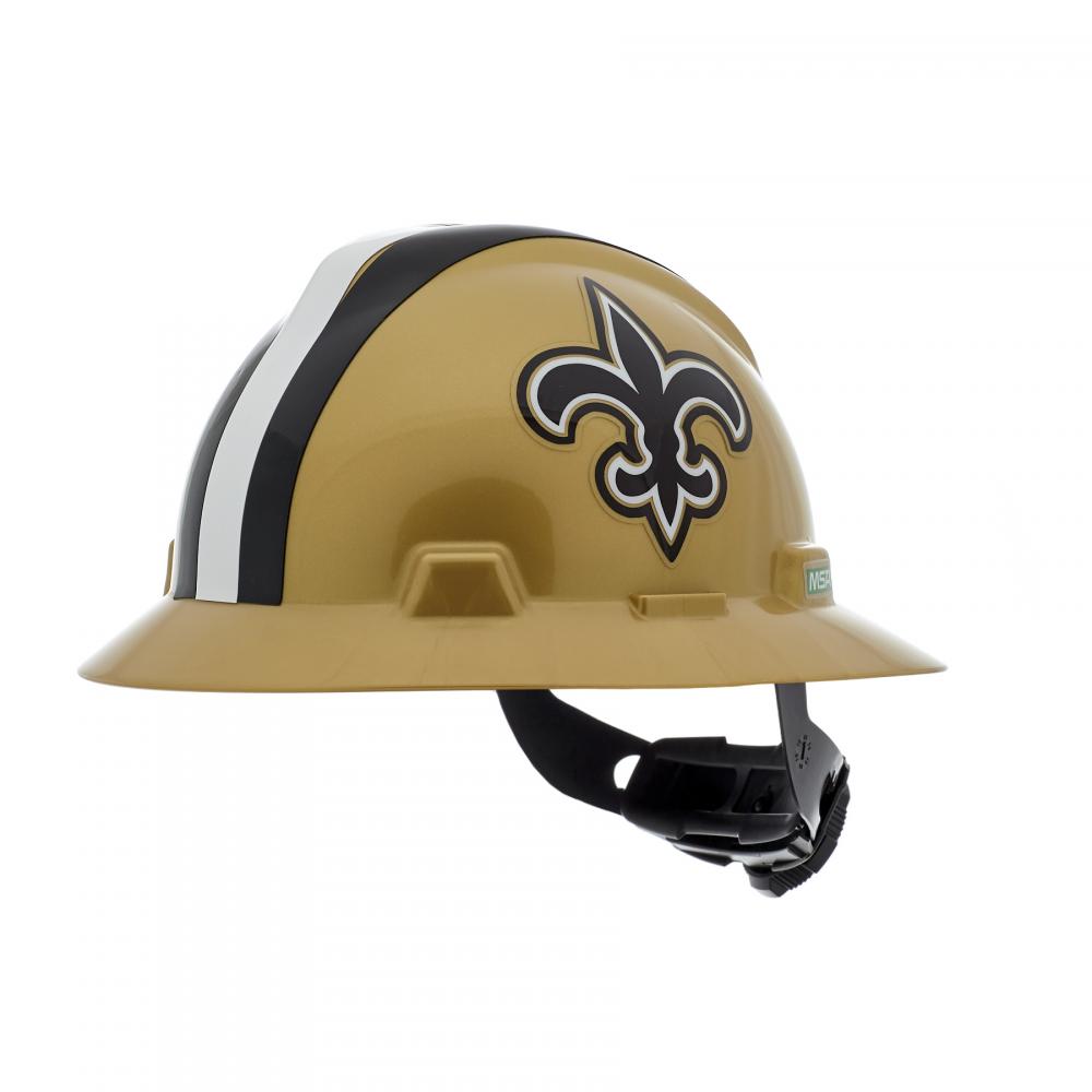NFL V-Gard Full Brim Hard Hat, New Orleans Saints